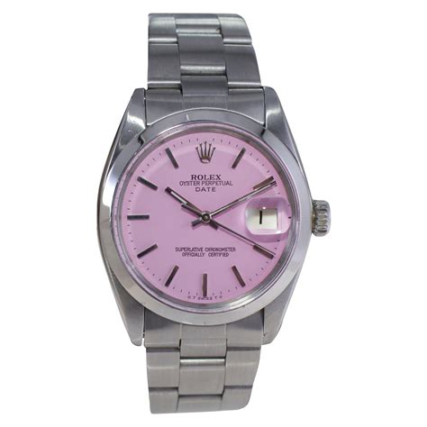 vintage pink face rolex|rolex pink face for sale.